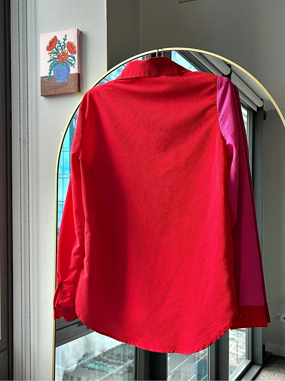 Red & Pink Button-Down Shirt - Picture 2 of 4